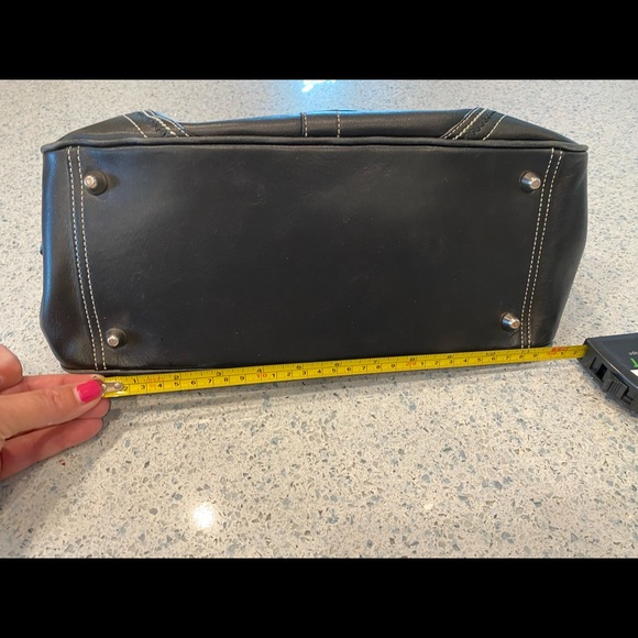 Black Leather Coach Bag - Picture 5 of 10